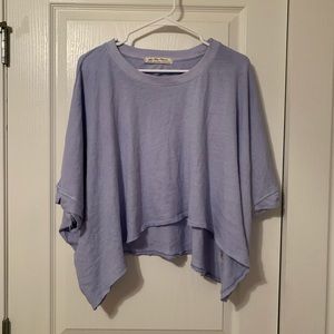 Free People periwinkle oversized tee